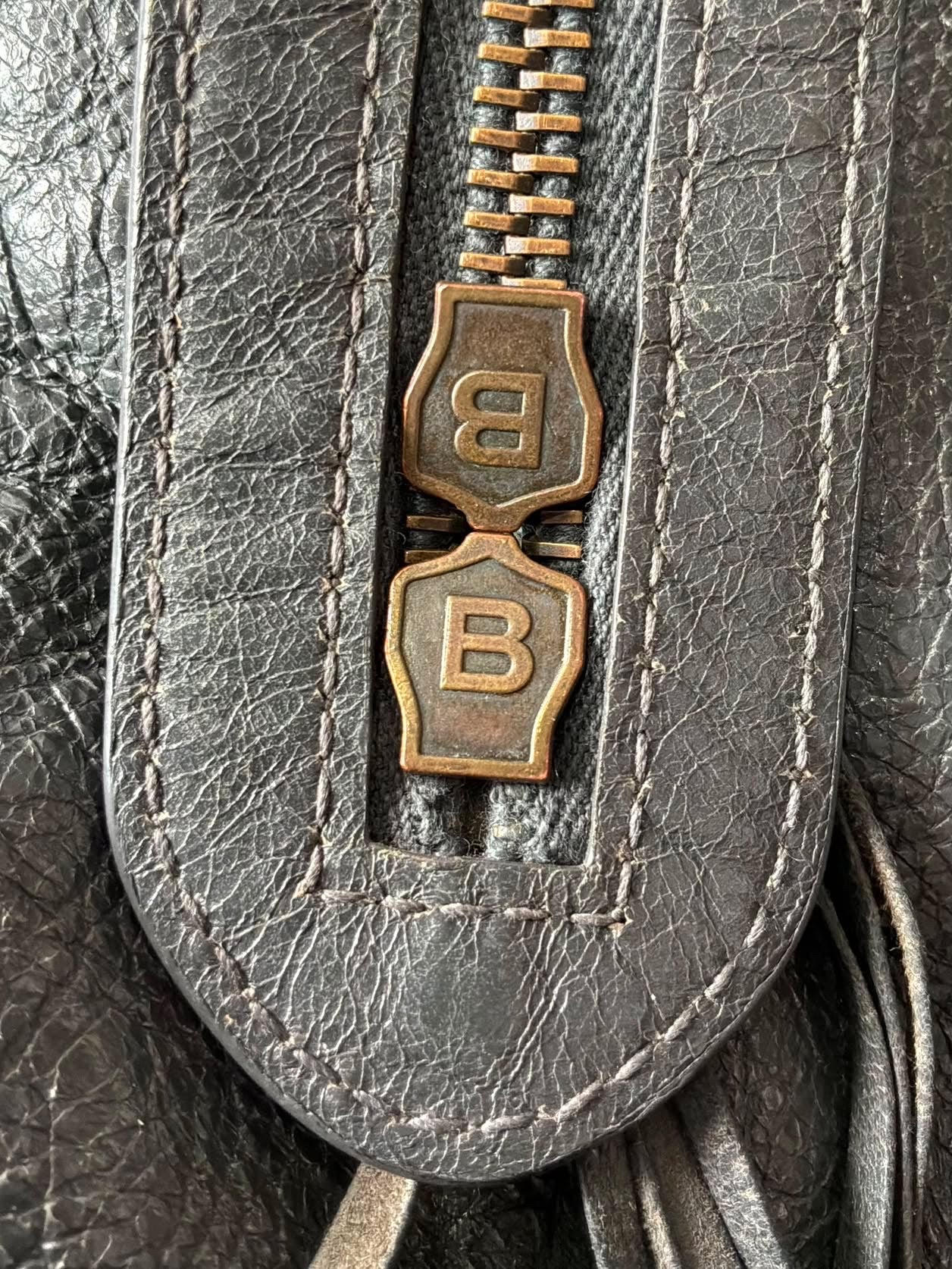 Balenciaga City Gray Lambskin Bag