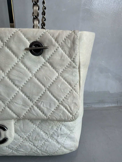 Chanel CC Cambon Quilted Flap Tote Bag