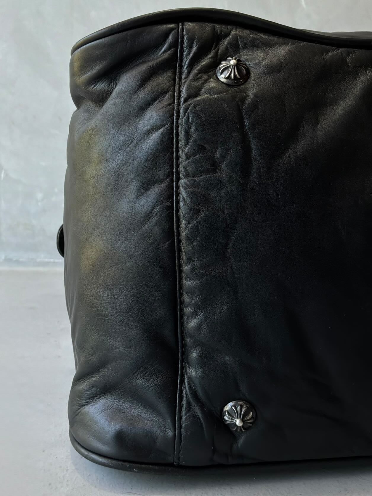 90’s Chrome Hearts Cross Embellished Bowler Bag