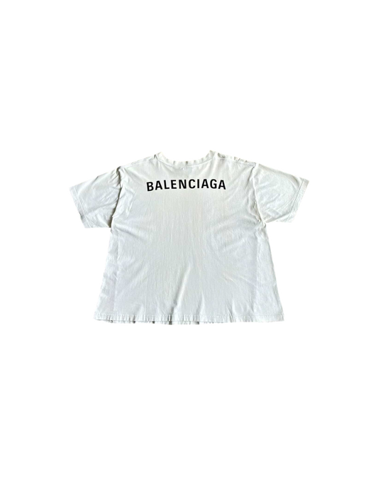 Balenciaga Back Script Tee
