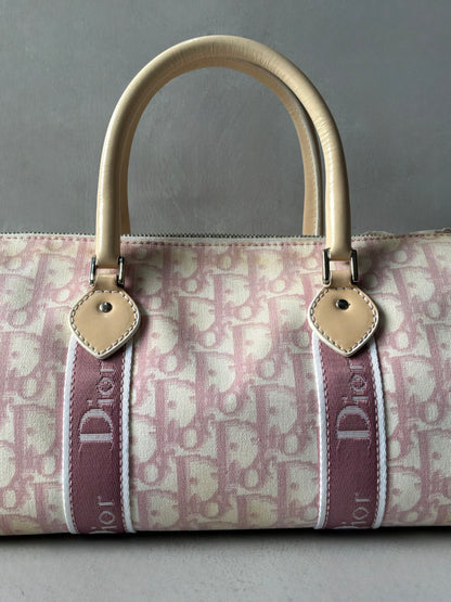 Dior Pink Trotter Flower Boston Bag