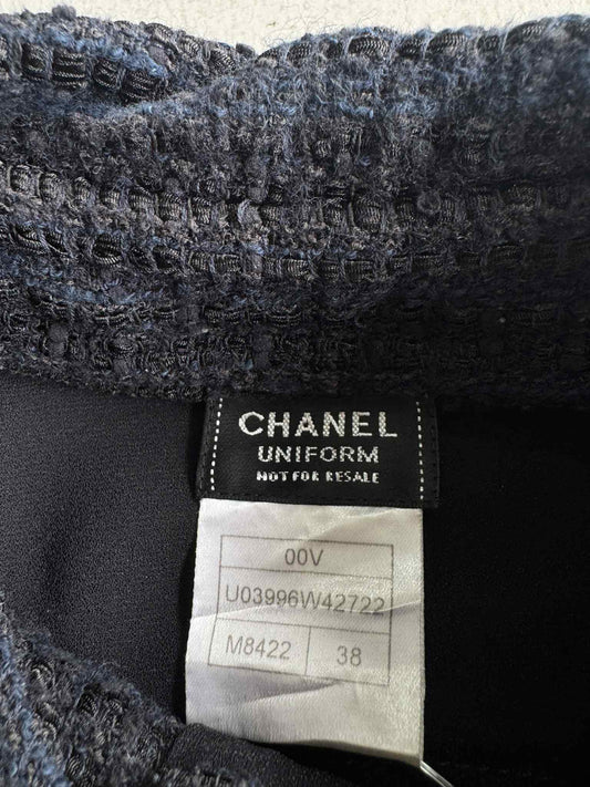 Chanel Tweed Uniform Black Polo Shirt