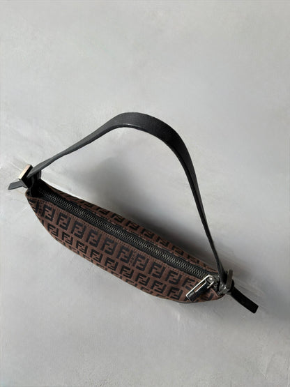 Fendi Brown Monogram Boat Bag