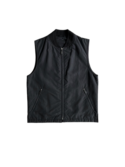 Hermes Leather Zip Nylon Vest