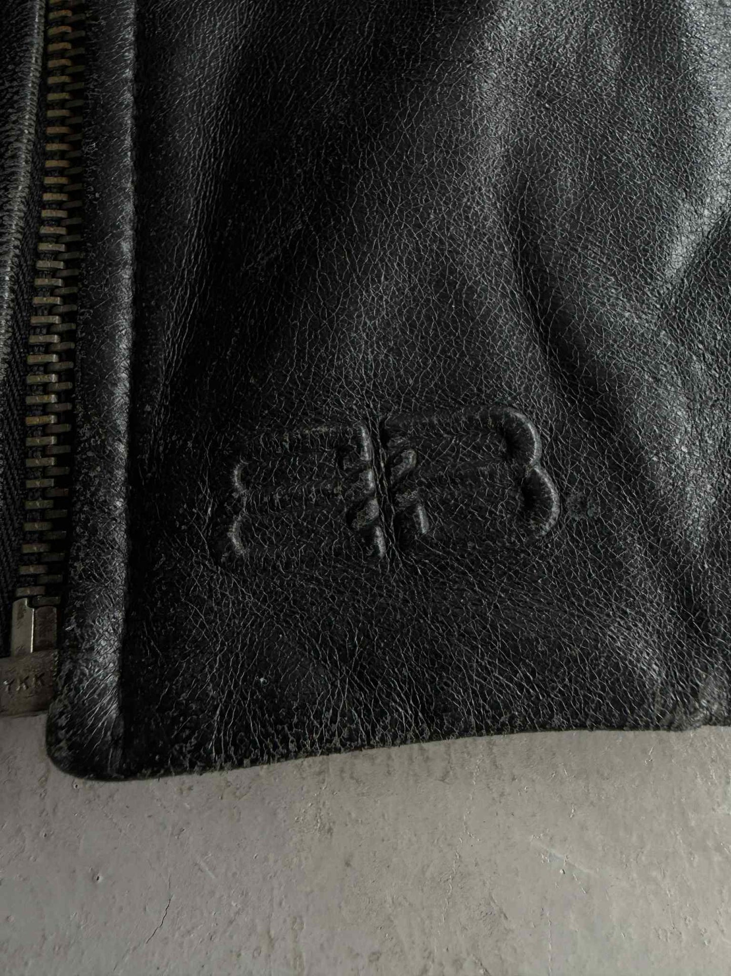 Vintage Balenciaga Motorcycle Zip Jacket