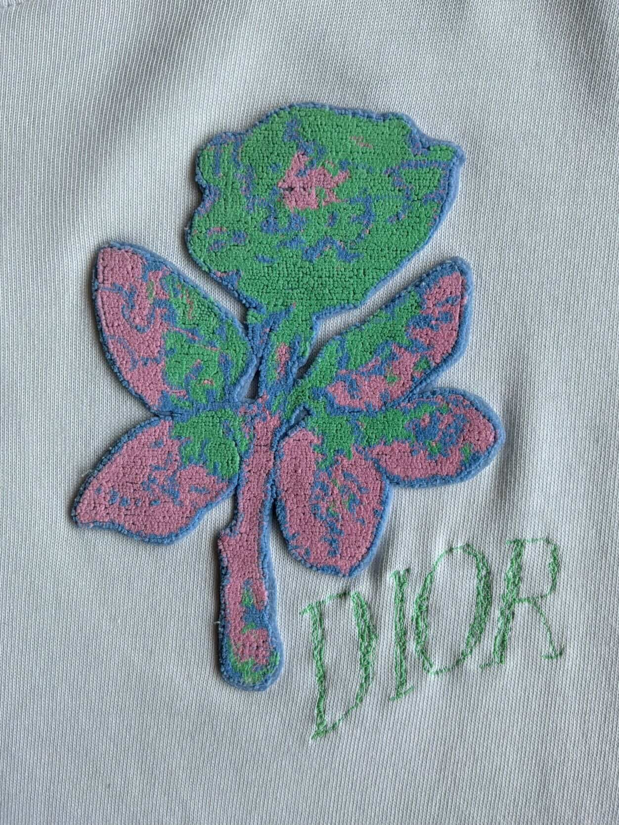 Dior Flower Chest Logo Tee