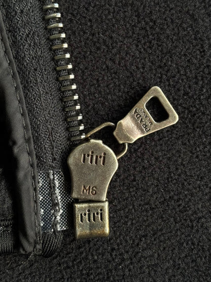 Prada Womens Black Ninja Fleece Hoodie