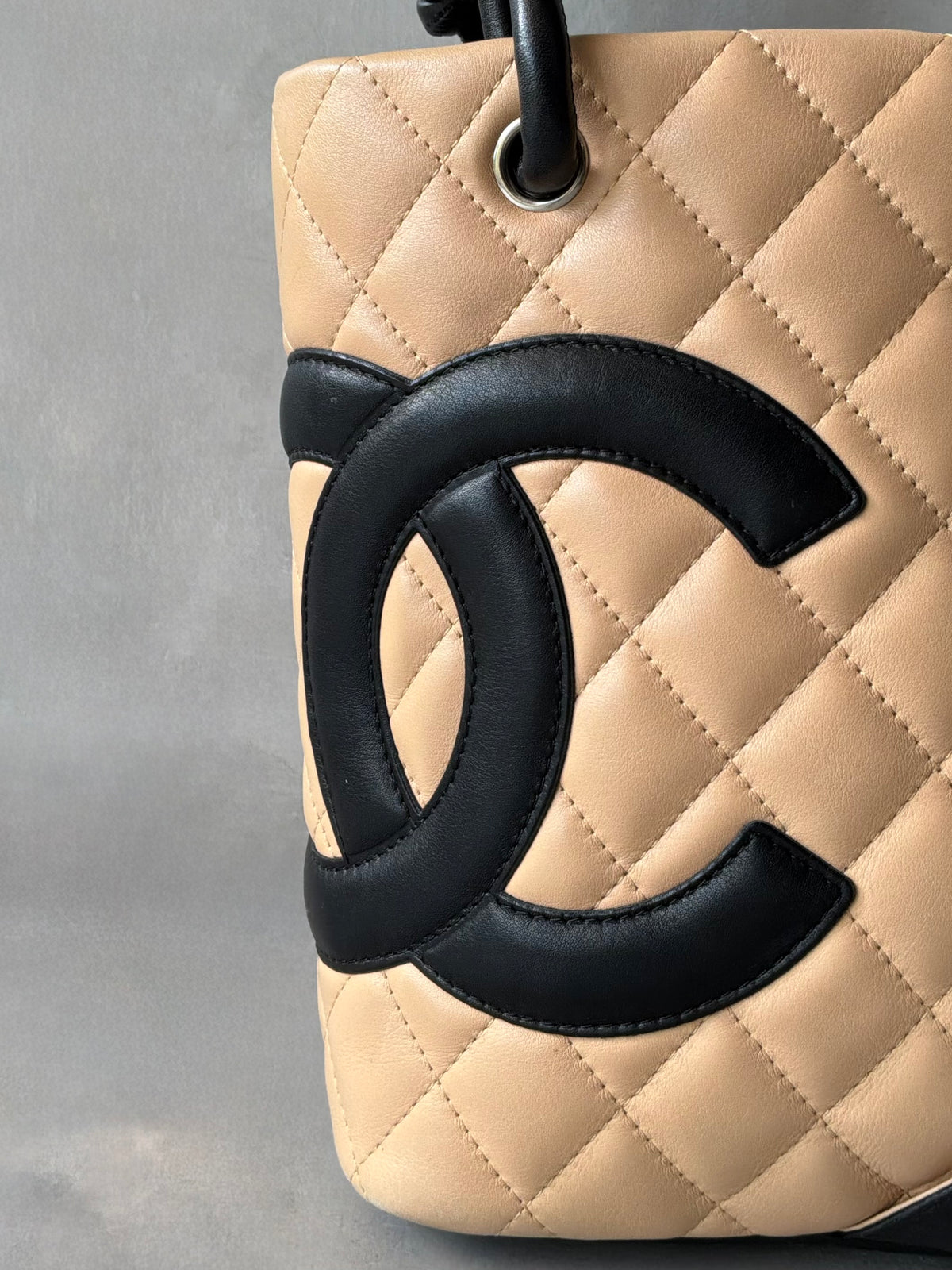 Chanel Cambon Ligne Beige Small Tote Bag