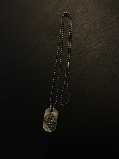 Chrome Hearts ‘NYC’ Cemetery Dog Tag Necklace with Ballchain