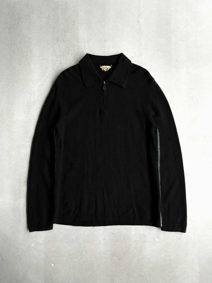 HERMES Vintage Wool Half Zip Crewneck