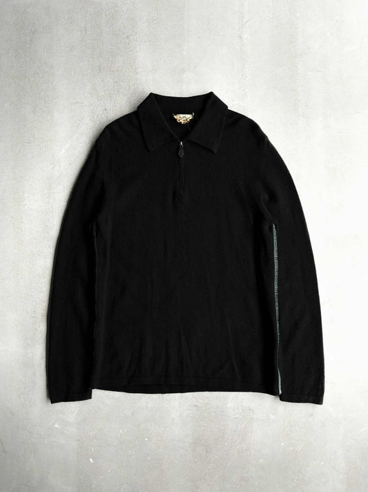 HERMES Vintage Wool Half Zip Crewneck