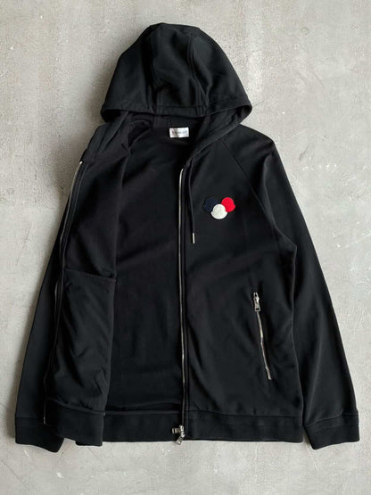 Moncler Tri-Logo Zip Hoodie
