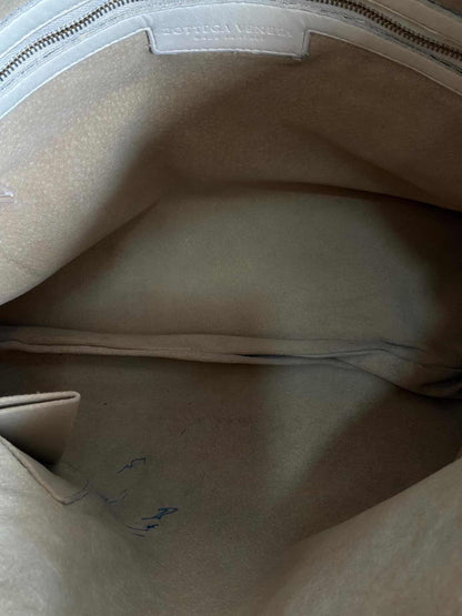 Bottega Veneta Intrecciato Cream Hobo Bag