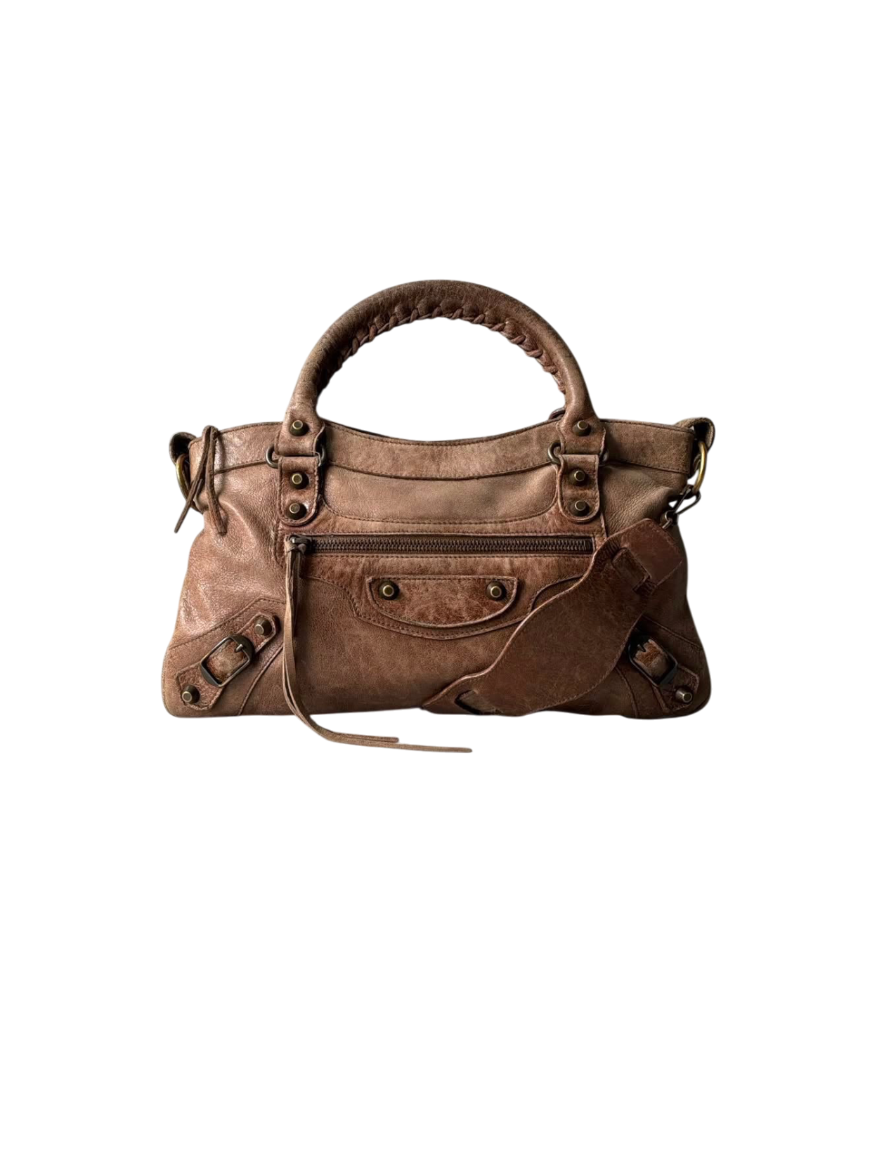 Balenciaga Le First Lambskin Brown Bag