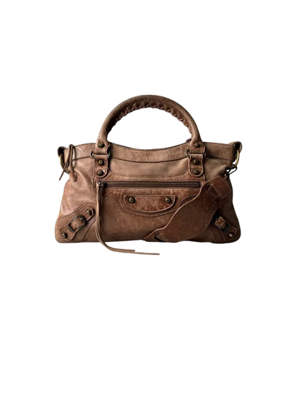 Balenciaga Le First Lambskin Brown Bag