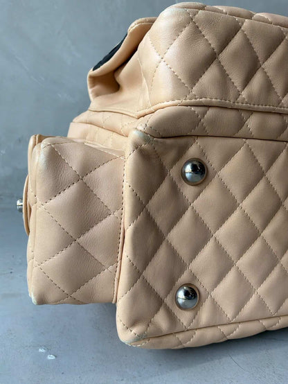 Chanel Cambon Ligne Beige Reporter Bag