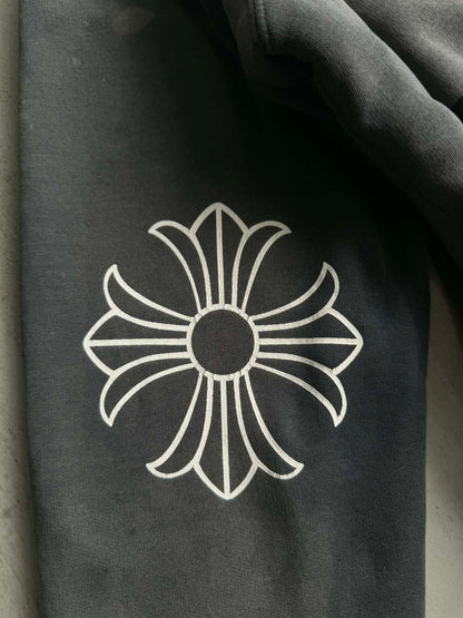Chrome Hearts Perfect Fade Scroll and Star Thermal Zip Hoodie