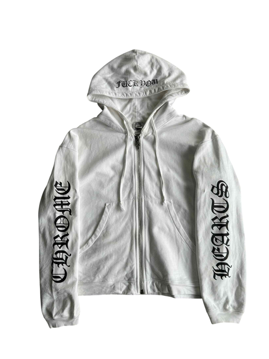 Chrome Hearts Big Dagger Fuckyou zip Hoodie