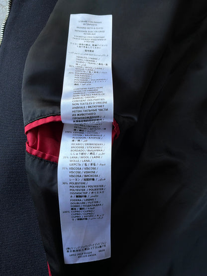 Gucci Panther Wool Patch Bomber Jacket