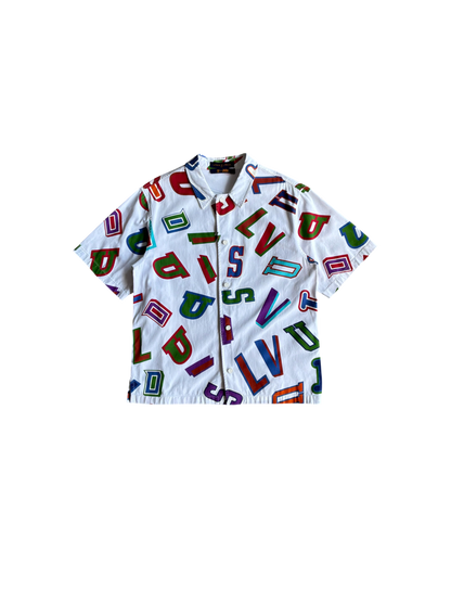 Louis Vuitton X NBA All Over Print Short Sleeve Polo