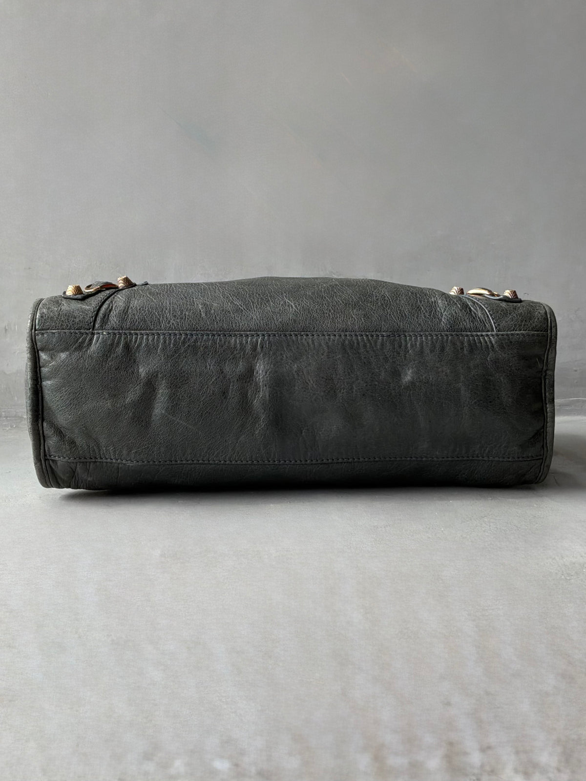 Balenciaga Classic City Gray on Rose Gold Giant 12 Lambskin Bag