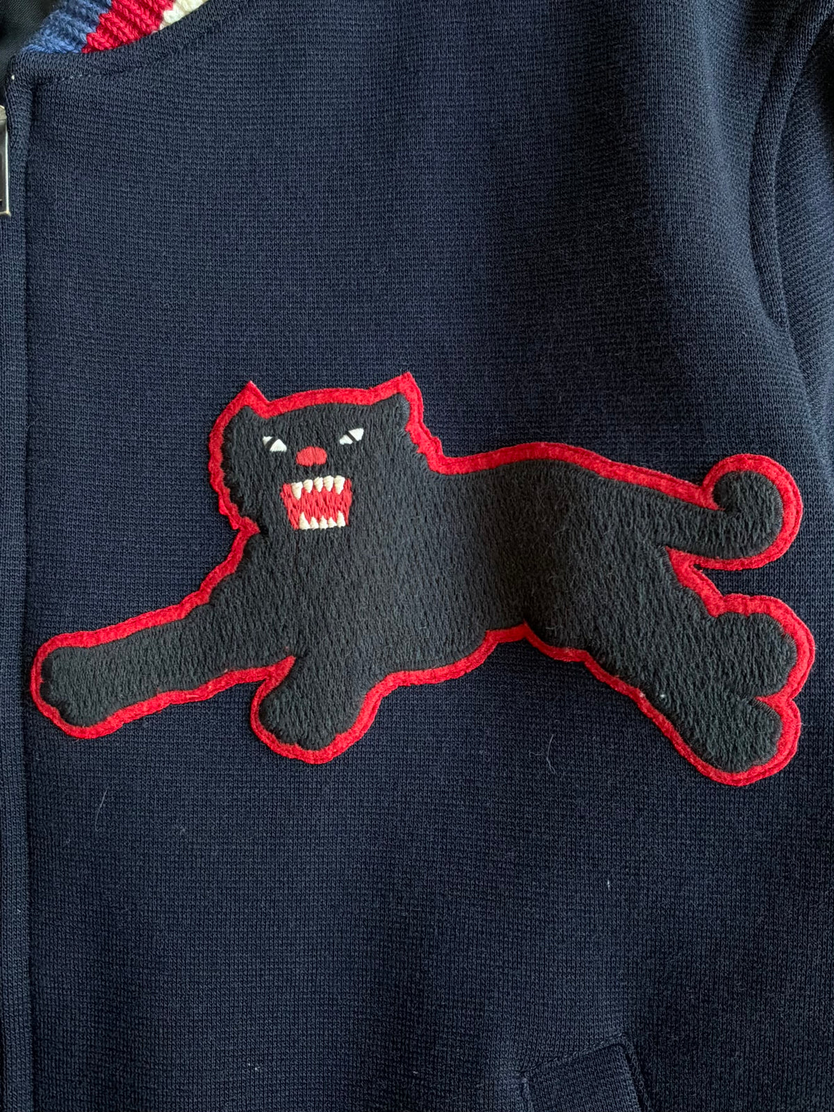 Gucci Panther Wool Patch Bomber Jacket
