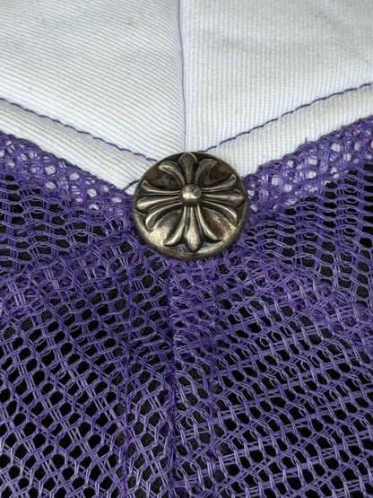 Chrome Hearts Hollywood Pink on Purple Trucker Hat