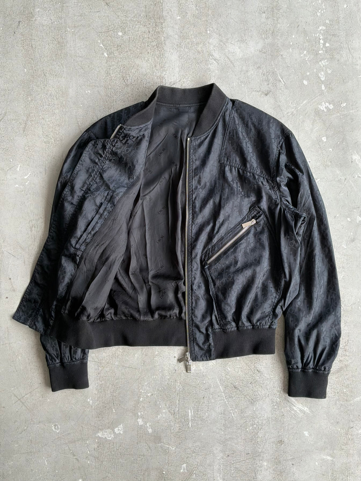 Dior Black Oblique Bomber Jacket