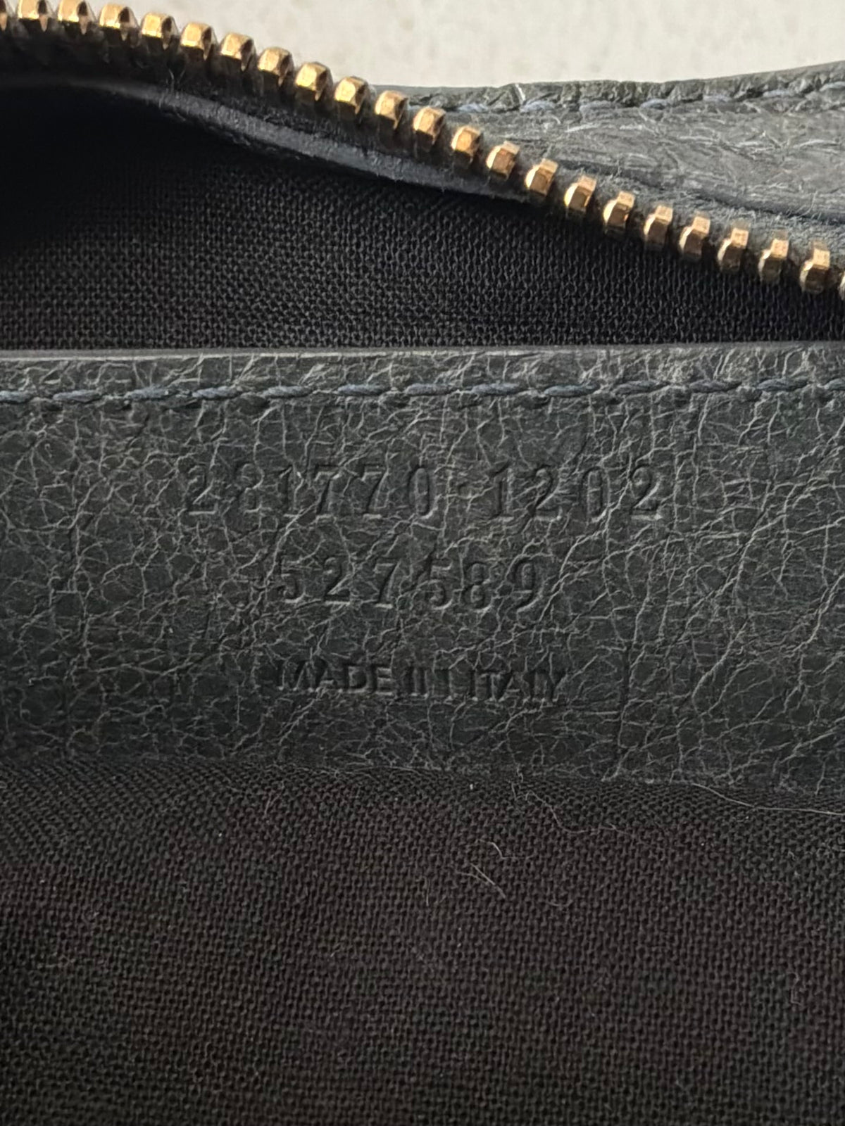 Balenciaga Classic City Gray on Bronze Lambskin Bag