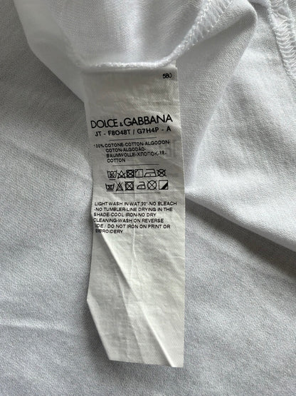 Dolce and Gabbana Spellout White Tee