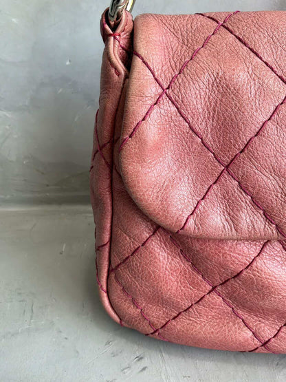 2009 Chanel On The Road Quilted Shoulder Bag