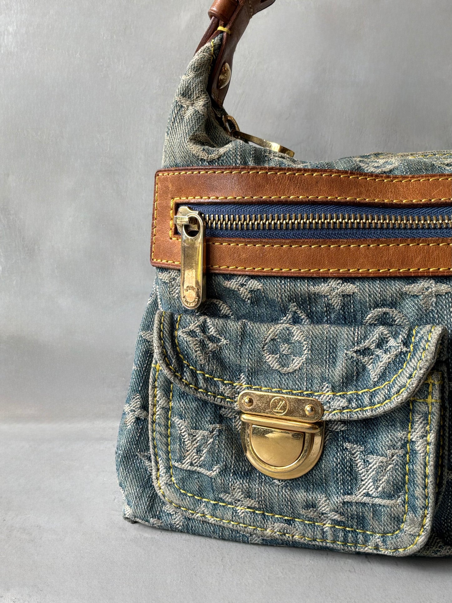 Louis Vuitton Denim Monogram PM Shoulder Bag