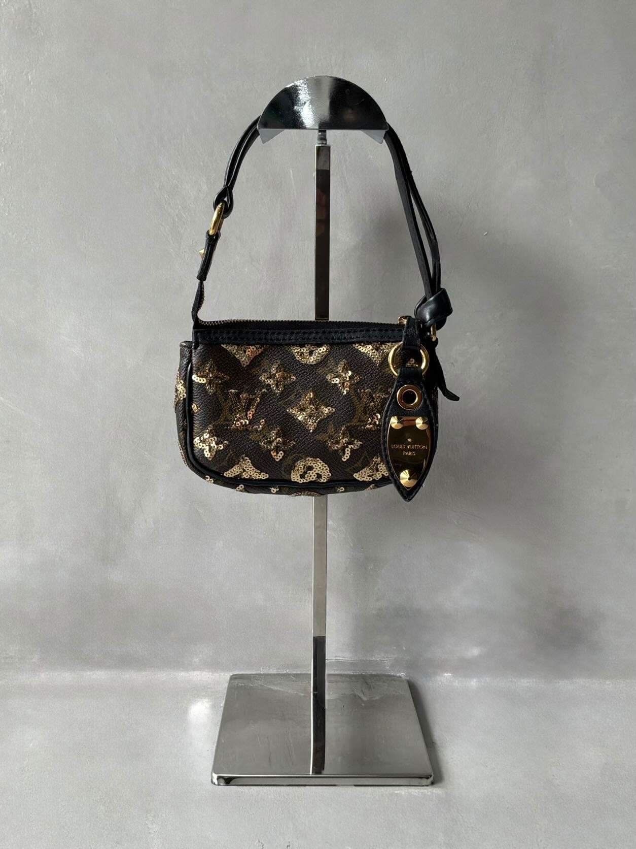 Louis Vuitton Sequins Monogram Micro Pochette Bag