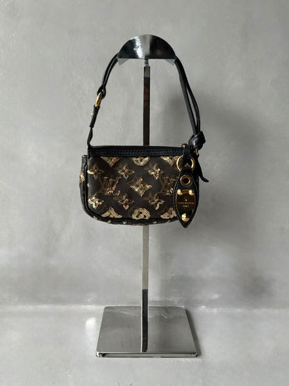 Louis Vuitton Sequins Monogram Micro Pochette Bag