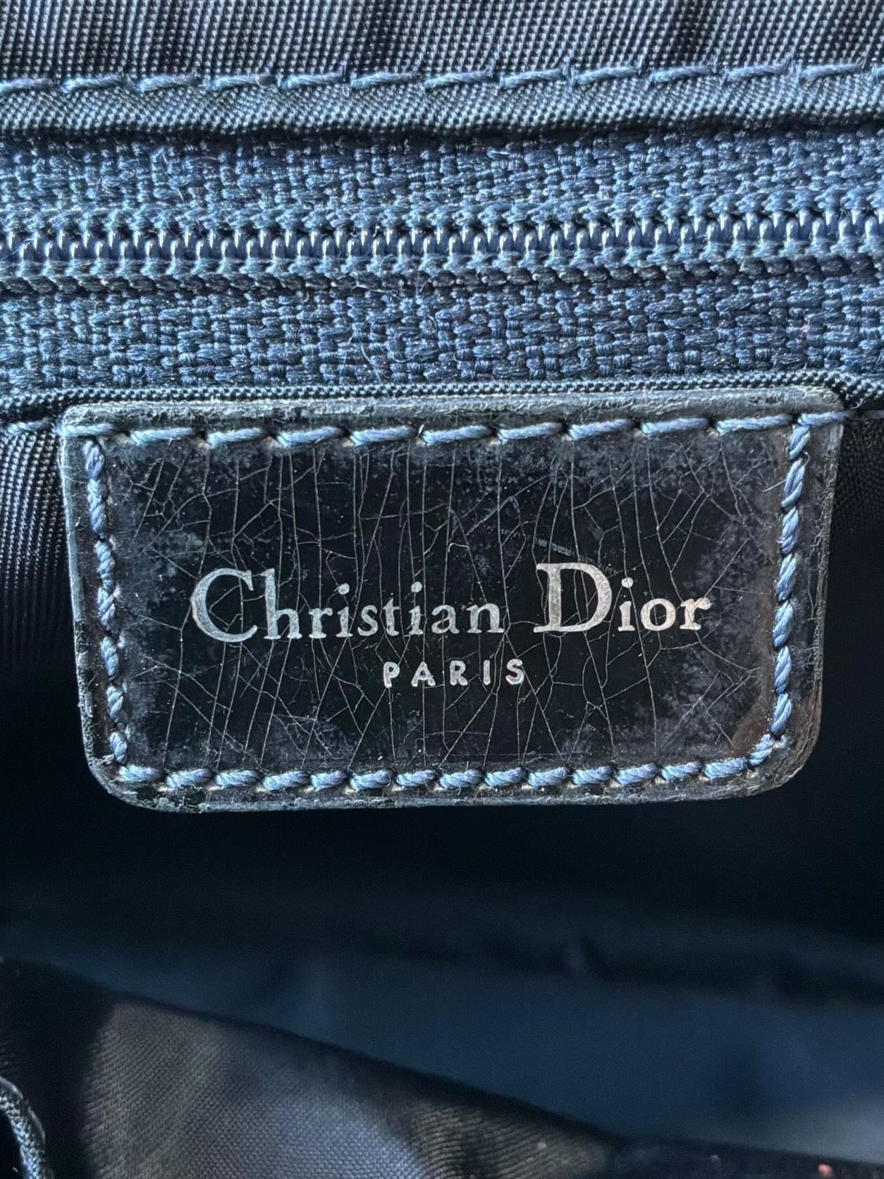 Dior Denim Speedway Saddle Bowler Bag