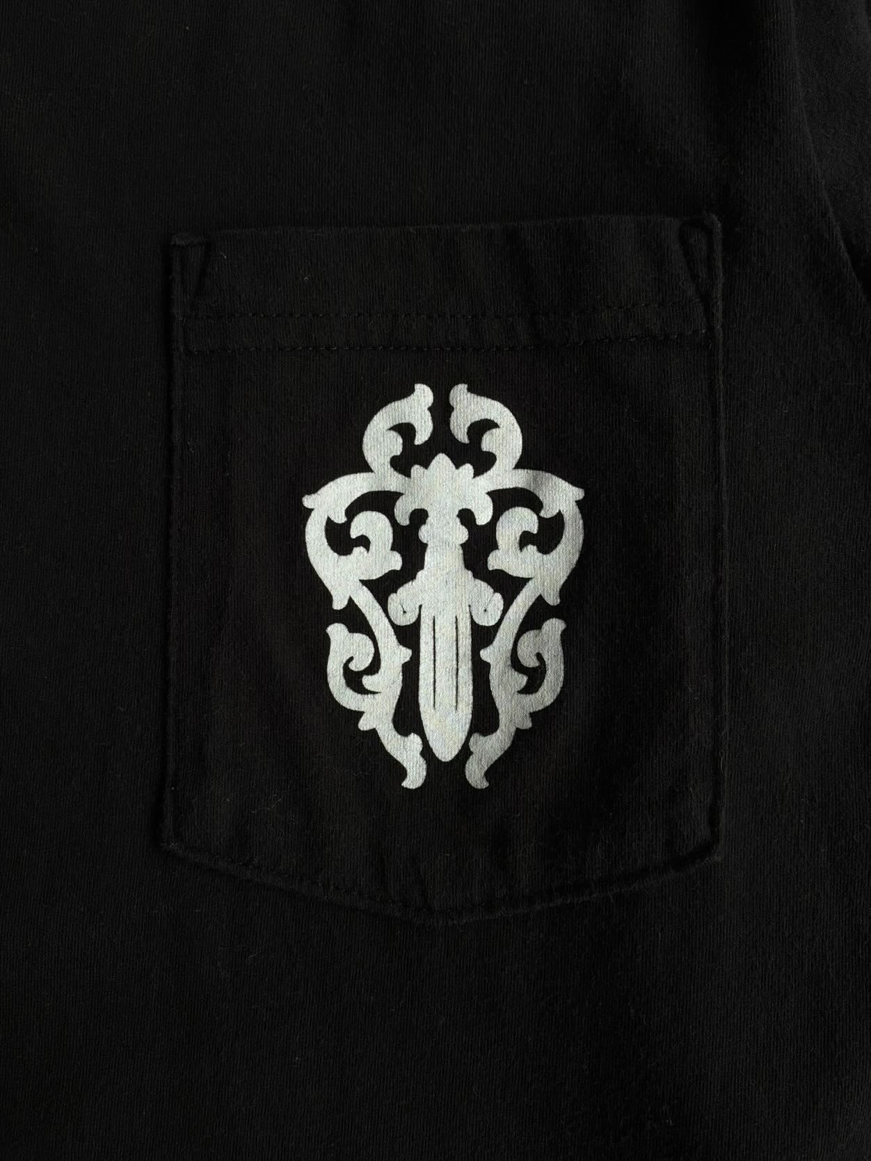 Chrome Hearts Half Script Dagger Black Longsleeves