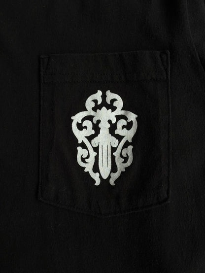 Chrome Hearts Half Script Dagger Black Longsleeves
