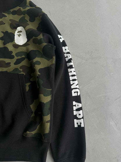 Bape 1st Gen Green Camou Body Full zip Hoodie
