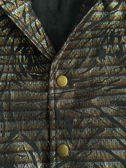 Saint Laurent Metallic Bomber Jacket