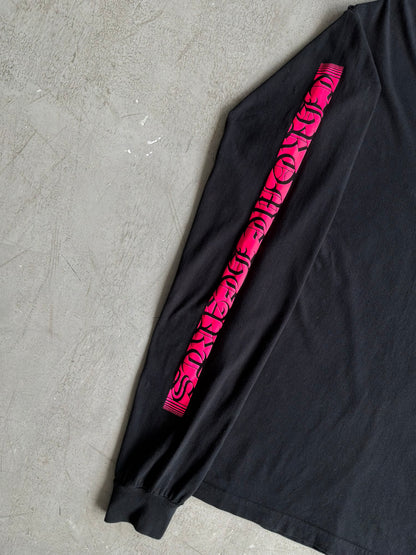 Chrome Hearts Pink Vertical Script Longsleeves
