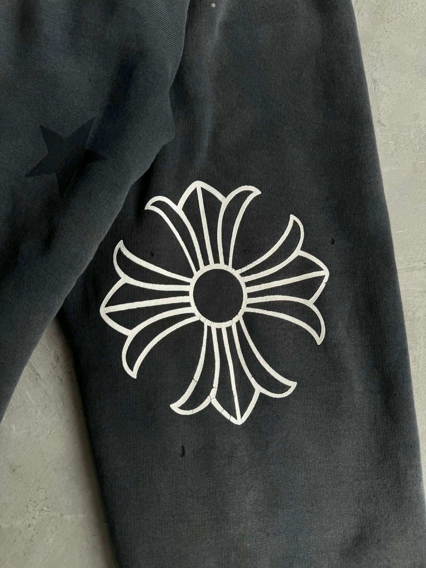 Chrome Hearts Perfect Fade Scroll and Star Thermal Zip Hoodie