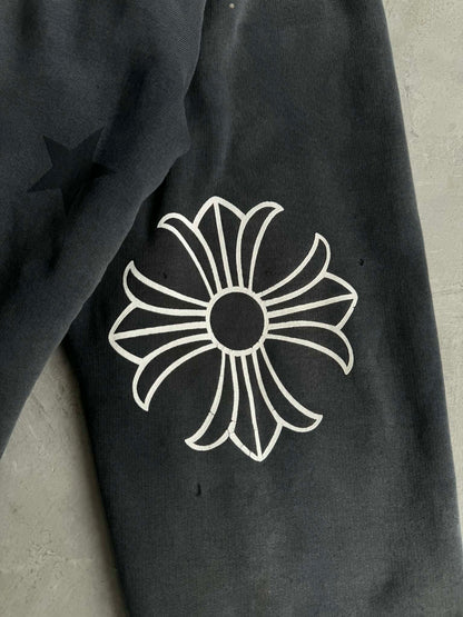 Chrome Hearts Perfect Fade Scroll and Star Thermal Zip Hoodie