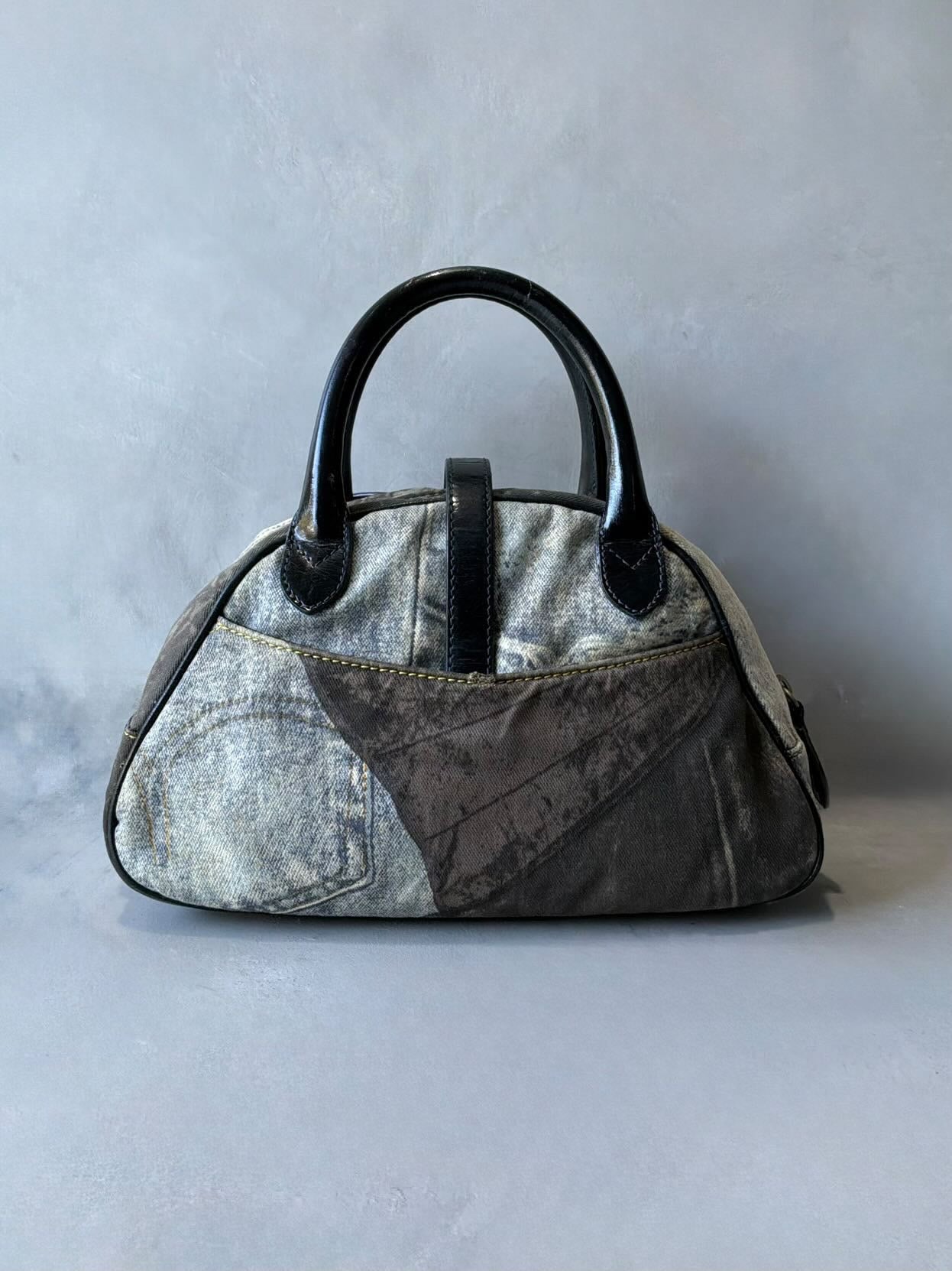 Dior Denim Speedway Saddle Bowler Bag