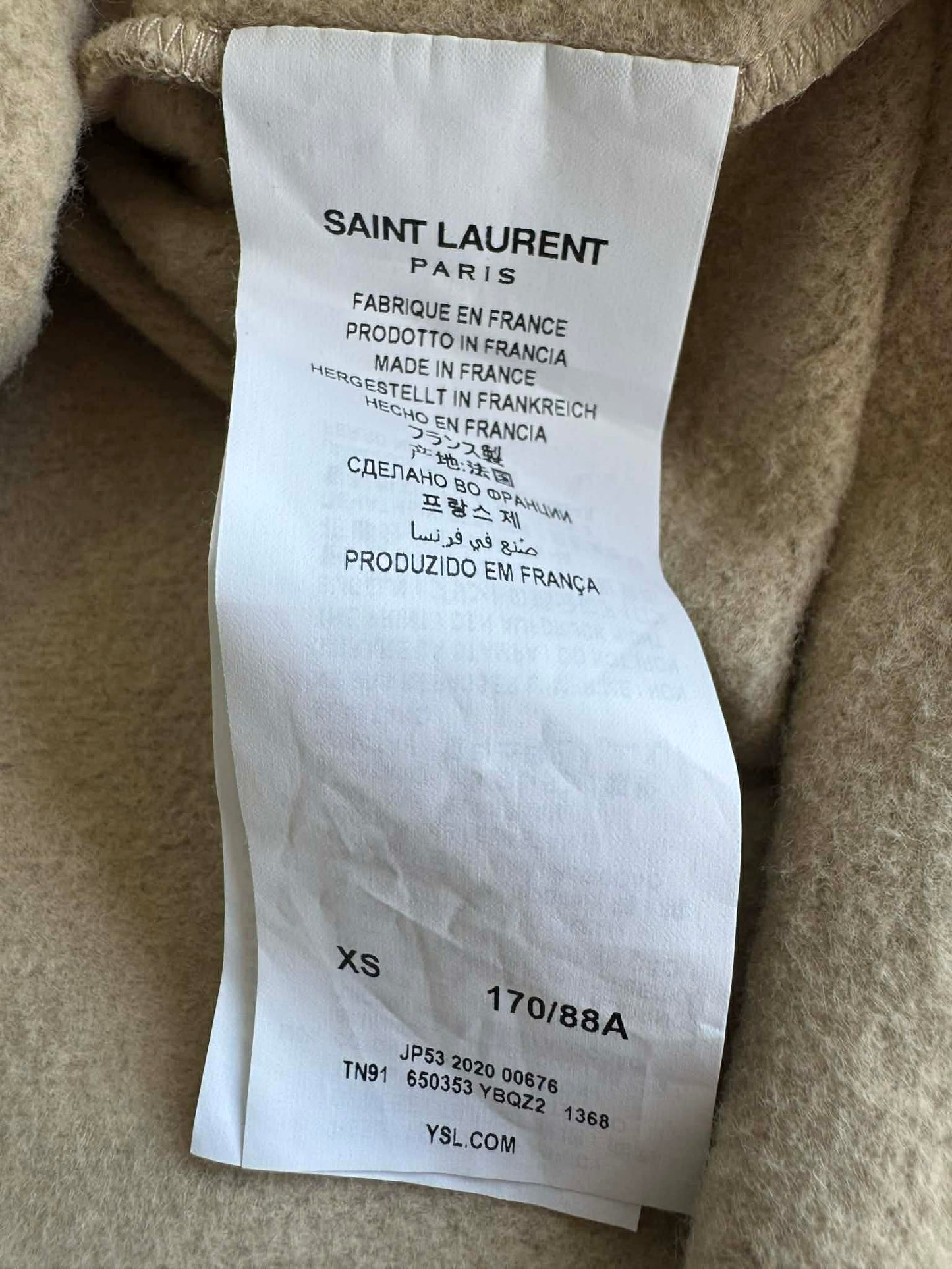 Saint Laurent Paris Hedi Slimane Logo Hoodie