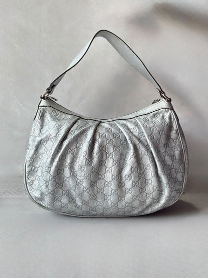 Gucci Monogram Metallic Hobo Bag
