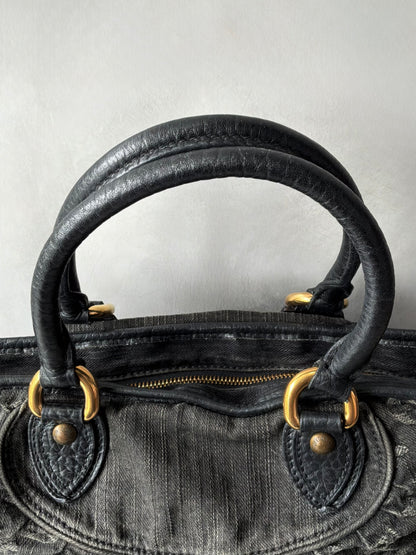 Louis Vuitton Neo Cabby MM Monogram Denim Handbag
