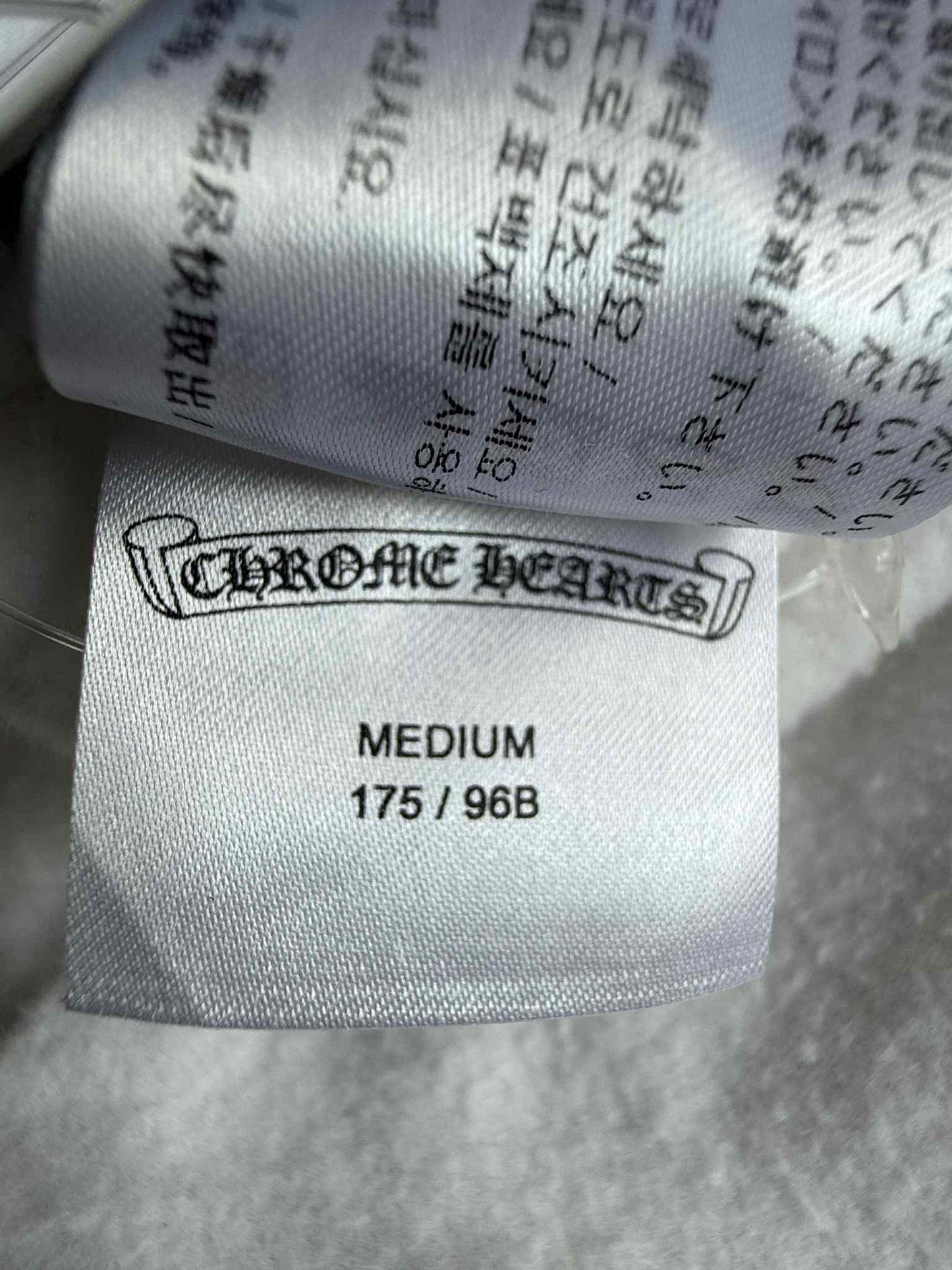 Chrome Hearts White & Yellow Cross Logo Hoodie