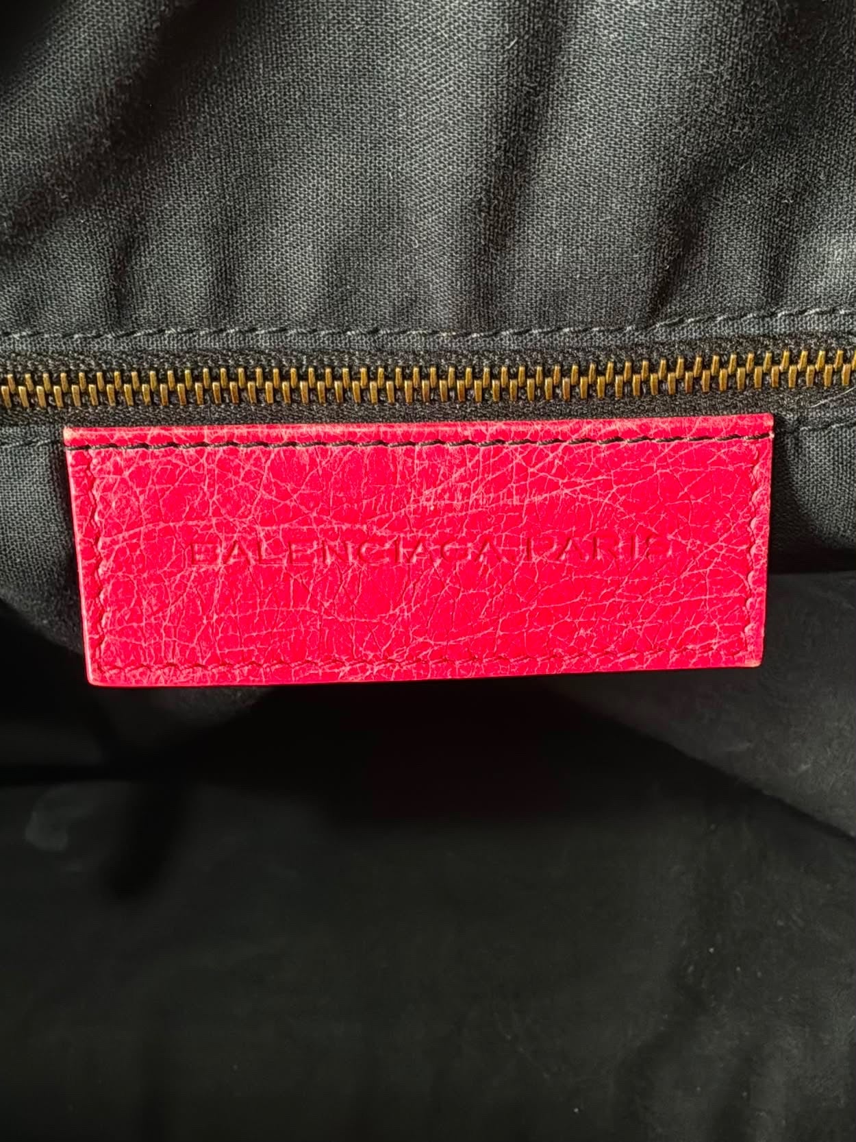 Balenciaga Large Twiggy Red Lambskin Bag