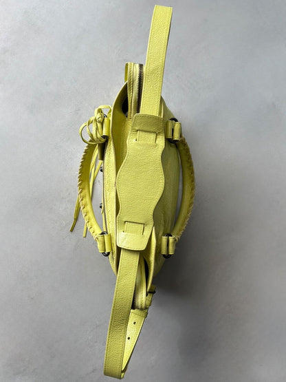 Balenciaga City ‘Town’  Lime Lambskin Bag