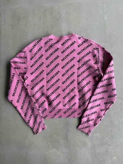 Balenciaga All Over Logo Sweater